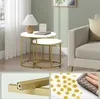 Couchtisch 2er Set Rund Beistelltisch Loft Design 2 in 1 Produktbild-Vorschau 4