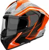 Integralhelm AIROH Matryx Wide Orange Schwarz Grau Glänzend Produktbild-Vorschau 2