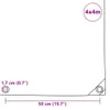 vidaXL Abdeckplane 650 g/m² 4x4 m Blau Produktbild-Vorschau 5