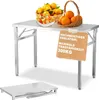 TWOLIIN Edelstahl klapptisch mit 300 kg Tragkraft und Produktbild-Vorschau 1