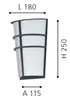 Eglo 94138 LED Applique murale d'extérieur Breganzo 2 x Voir les images du produit 9