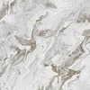 A close-up, abstract view of a marble-like texture with swirling patterns of white, gray, and brown. Podgląd zdjęcia produktu