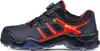 A side view of a black and red safety shoe. Produktbild-Vorschau