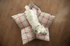 Aumüller Sternenkissen Karo, Beige / Blau - 85 cm - Produktbild-Vorschau 6