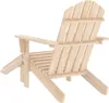 vidaXL Adirondack-Gartenstuhl mit Fußteil Massivholz Tanne Produktbild-Vorschau 3