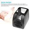 A sleeping baby is shown next to a black submersible pump, with text highlighting its quiet operation. Náhled obrázku produktu