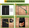 Jayseuw Porta per polli automatica solare con modalità Anteprima dell’immagine prodotto 4