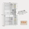 Keukenwandkast BEALIFE, 100x40x180 cm, met LED-verlichting, Productafbeelding-voorbeeld 2