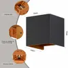 ZMH LED Applique murale extérieure 2ER 5W noir or Applique Voir les images du produit 3