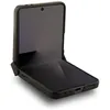 A black flip phone case is shown open on a white background. Podgląd zdjęcia produktu