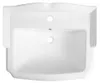 Aqualine ANTIK keramische wastafel, 58x47 cm, wit Productafbeelding-voorbeeld 5