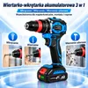 AJIEQAQ Wiertarko-wkrętarka udarowa 3 w 1 21V, Brushless, Podgląd zdjęcia produktu 6
