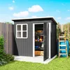 Outsunny Gerätehaus 2,55m², Gartenhaus mit Pultdach, 221 x Produktbild-Vorschau 8