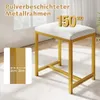 COSTWAY Taboret do makijażu, Taboret Vanity z tapicerowanym Podgląd zdjęcia produktu 4