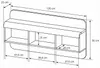 Wohnwand LINK Eiche Sonoma – 2x Vitrine + TV-Lowboard + Produktbild-Vorschau 10