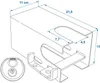 Kastensicherung 110x110mm mit Rundbügel-Vorhangschloss PM Produktbild-Vorschau 4