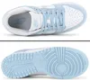 Nike Dunk Low W - Corduroy - dámské tenisky, bílá a modrá, Náhled obrázku produktu 4