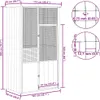 vidaXL Voliéra antracit 115x78x200 cm Pozinkovaná ocel Náhled obrázku produktu 7