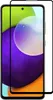 A black-rimmed screen protector for a Samsung Galaxy A52s 5G phone, shown against a white background. Produktbild-Vorschau