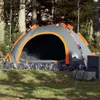 vidaXL Campingzelt 2 Personen Grau und Orange Quick Release Produktbild-Vorschau 2