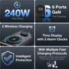 A collage of marketing images showcasing the features of a charging station. Produktbild-Vorschau
