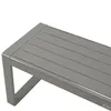 DEGAMO Gartenbank Hockerbank BRESCIA 3-sitzer, Aluminium Produktbild-Vorschau 4