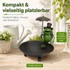 Vogelbad aus Metall mit Frosch und Regenschirm "Fritz" Produktbild-Vorschau 4