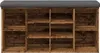 vidaXL Panca per scarpe in legno vecchio 102x32x50 cm Anteprima dell’immagine prodotto 3