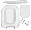 WC Sitz - Toilettensitz Slim - Weiß - 44,5 Cm X 35 Cm - Produktbild-Vorschau 2
