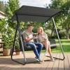 Outsunny Hollywoodschaukel Rattan 2-Sitzer Gartenschaukel Produktbild-Vorschau 2