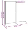 vidaXL Divisorio a 2 elementi Beige 175 x 180 cm in tessuto Anteprima dell’immagine prodotto 8