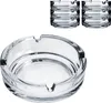 6x Aschenbecher aus Glas klassisch transparent Durchmesser Produktbild-Vorschau 1