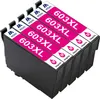 A group of magenta printer ink cartridges arranged diagonally. Produktbild-Vorschau