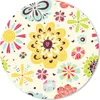 MuchoWow® Mauspad Mousepad Herz - Blumen - Muster 50x50 cm Produktbild-Vorschau 1