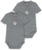 normani 2er Set Baby Einteiler Body Kurzarm Bodysuit aus Produktbild-Vorschau 1