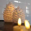 LED svíčka, vosková, šiška, 10 x 13 cm, bílá Náhled obrázku produktu 7