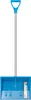 A blue snow shovel with a silver handle is shown against a white background. Produktbild-Vorschau