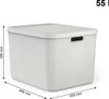 Rotho Albula Aufbewahrungsbox 55L, modular, stapelbar, mit Produktbild-Vorschau 4