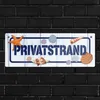 Privatstrand Metallschild mit maritimem Motiv Produktbild-Vorschau 7