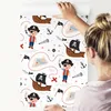 10m VLIES TAPETE Rolle Kinderzimmer Piraten Schiffe Karten Produktbild-Vorschau 3
