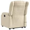 The Living Store Massagesessel mit Aufstehhilfe Creme Stoff Produktbild-Vorschau 5