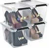 Aufbewahrungsbox mit Deckel 4er Set Kunststoffbox Stapelbox Produktbild-Vorschau 3
