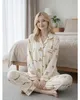 Pyjama - für Frauen - Hose mit langärmeligem Shirt - Produktbild-Vorschau 5