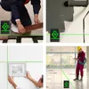 A collage of four images showing a laser level tool being used in different construction and DIY scenarios. Náhled obrázku produktu