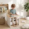 AIYAPLAY Kindertisch mit Stuhl 2-in-1 Integrierte Produktbild-Vorschau 2