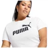 Puma Ess No. 1 Logo Kurzarm-t-shirt Weiß M Damen Weiß M Produktbild-Vorschau 4