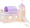 Homestyle4u Hochbett 90x200 Kinder Weiß Rutsche mit Tunnel Produktbild-Vorschau 20