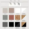 A collage of color and material swatches for furniture, with small product images at the top. Voir les images du produit