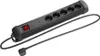 Lanberg SP1-05F-0300-BK, 3 m, Wewnętrzna, Typu F, Prosty, Podgląd zdjęcia produktu 7