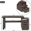 Nowoczesne minimalistyczne biurko z blatem z płyty MDF i Podgląd zdjęcia produktu 2
